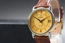 New Batt Omega de Ville Prestige Cal.1532 36mm Gold Dial Qz 2