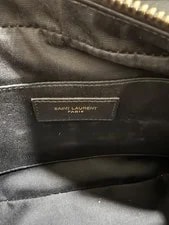 Saint Laurent Lou Quilted Chevron Crossbody / Logo Zip, Dust 4
