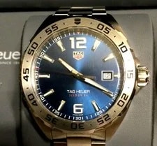 TAG Heuer Formula 1 Swiss Stainless Ocean Blue Dial Boxes & Manual 3