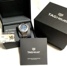 TAG Heuer Formula 1 Swiss Stainless Ocean Blue Dial Boxes & Manual 4