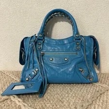 Balenciaga — Balenciaga Classic Mini City 300295 Studs Crossbody Auth Y2K — Handbag — resale