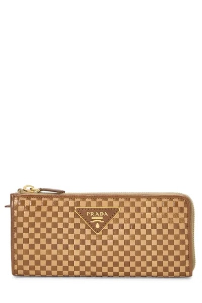 Prada — Woven Zip Around Wallet — Accessory — resale