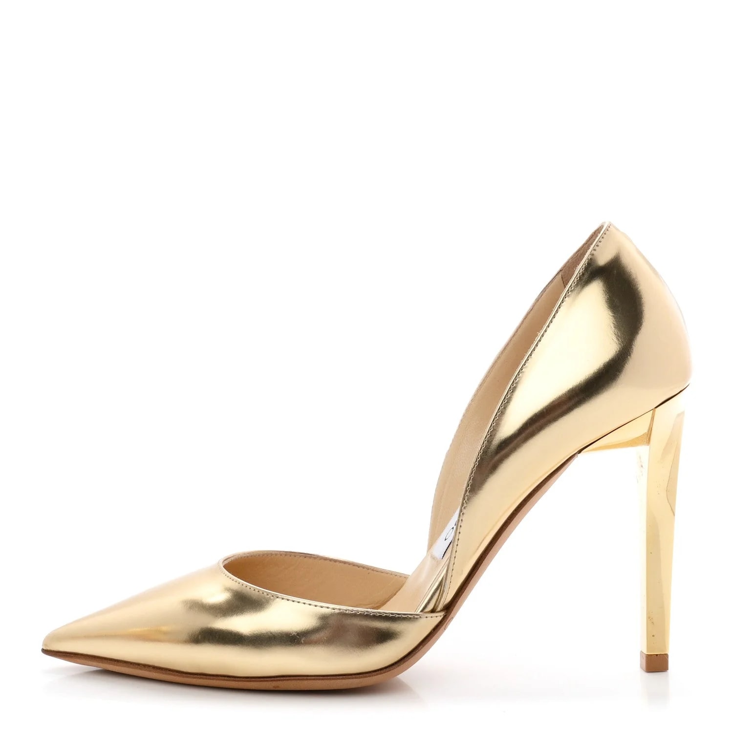 Jimmy Choo — Mirror Calfskin Darylin 100 35 Gold — decorative_object — resale