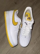 Nike AIR Force 1 LOW Retro QS Kobe Bryant Lakers Home Size 15 FZ1151 100 2