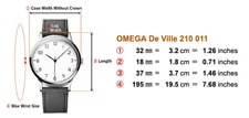 NEW Battery *Near * Omega de Ville Deville Cal.1379 32mm Quartz 2