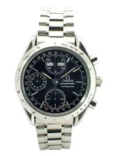 Omega — Omega Speedmaster Chronograph Automatic Triple Calendar 3521.80 w/Box — Watch — resale