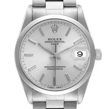 Rolex — Rolex Oyster Perpetual Date Steel Silver Dial 15200 — Watch — resale
