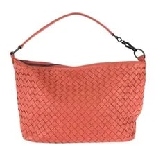 BOTTEGAVENETA Intrecciato Shoulder Bag handbag Pink Salmon Pink leather 2
