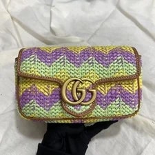 Gucci 446744 GG Marmont -Color Chevron Mini Crossbody 2