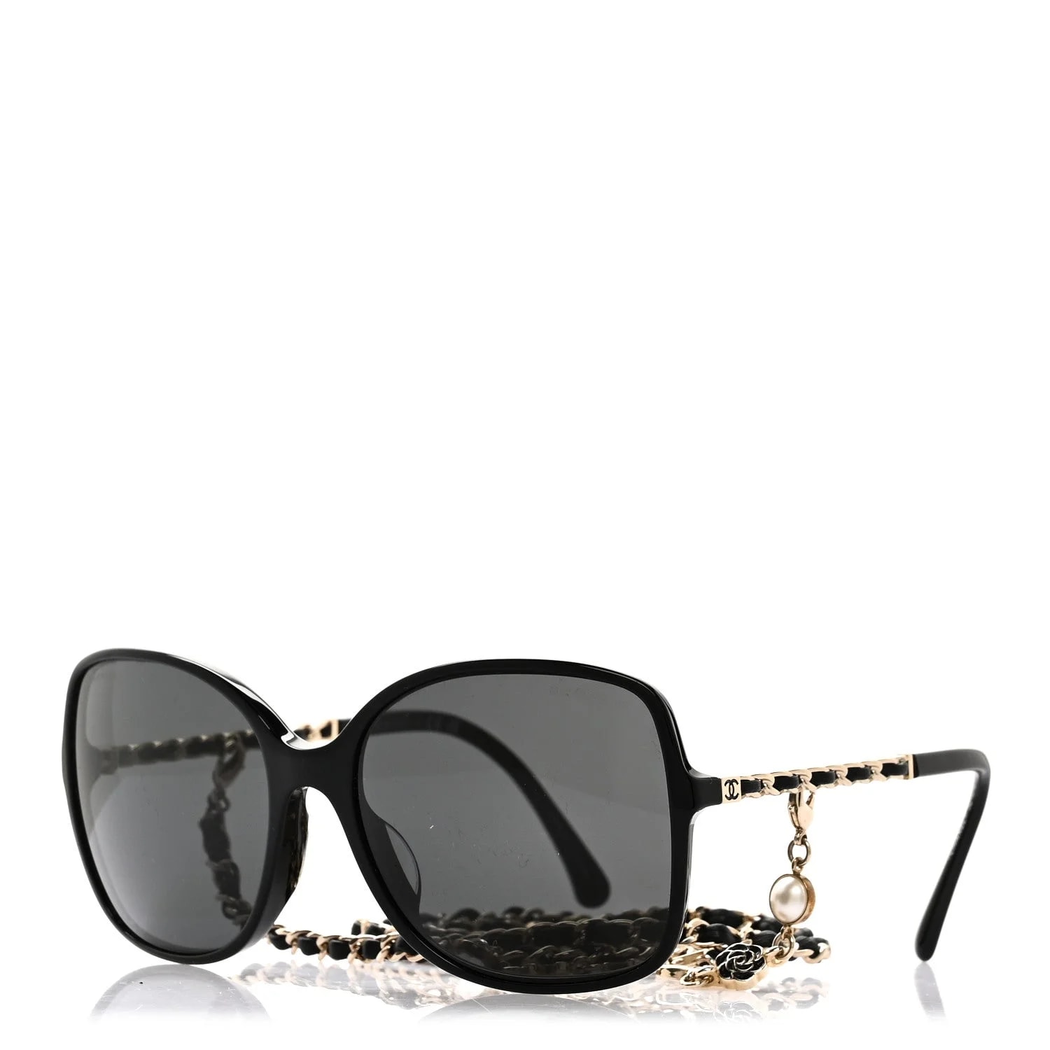 Chanel — Acetate Metal Square Chain Sunglasses 5210-Q — Accessory — resale