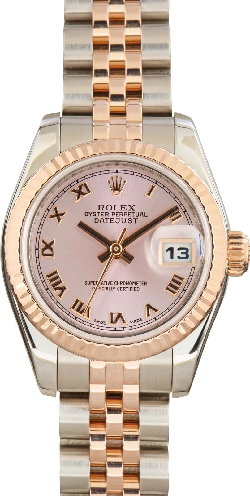 Rolex — Rolex Datejust Ref 179171 Steel & 18k Everose Gold — Watch — resale