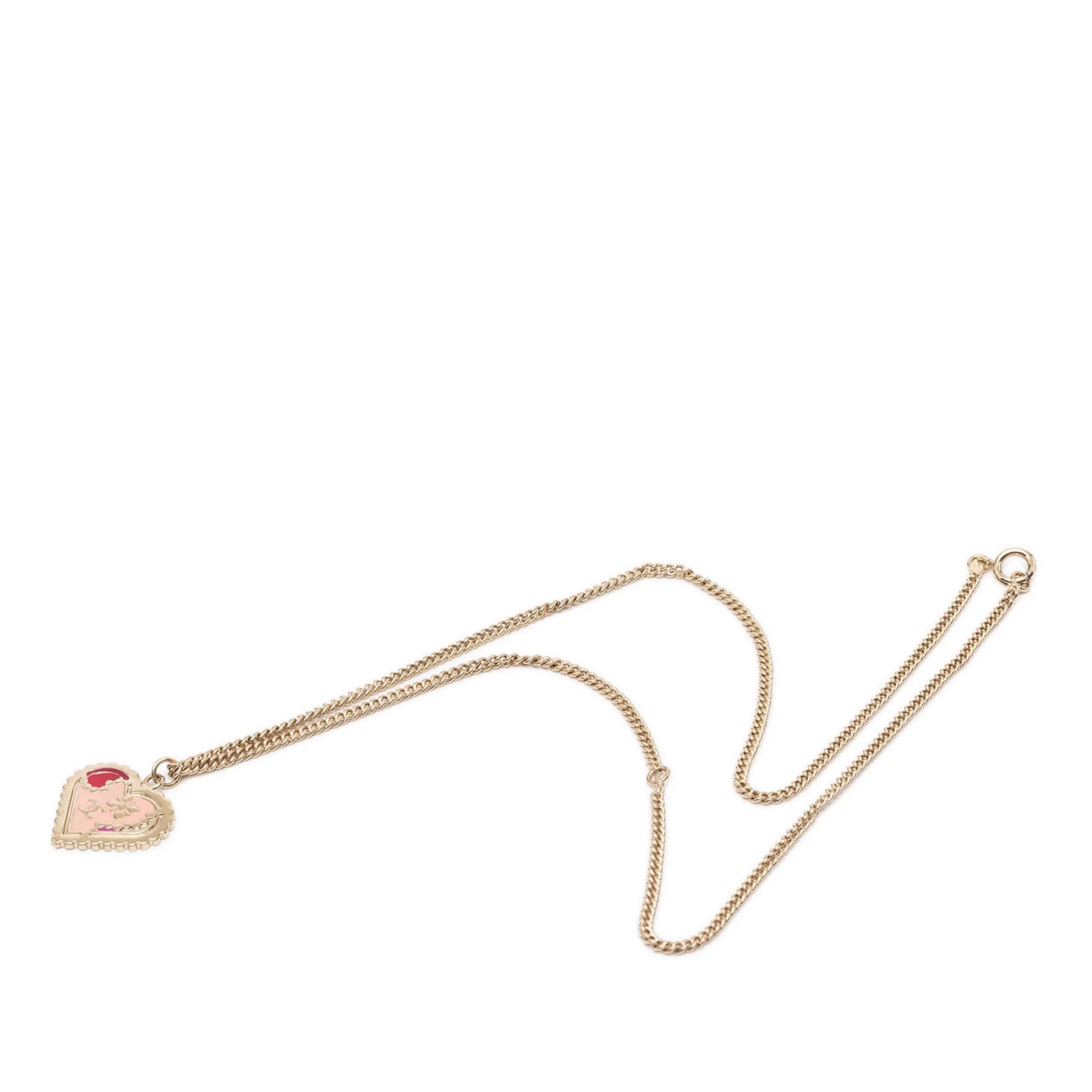 Chanel — CC Enamel Heart — Jewelry — resale