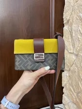 Fendi Color Clash Mini Baguette Crossbody 2