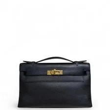 Hermes Kelly Pochette 89 Noir Swift (aa072626d7r) 2