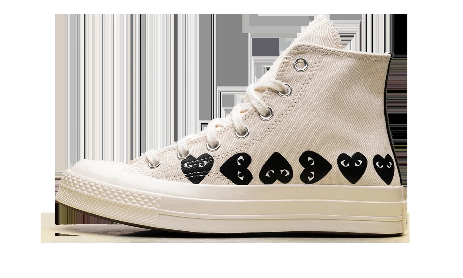 Converse — Chuck Taylor All Star 70 Hi "Comme des Garcons Play -Heart Milk" AZ K127 001 — Sneaker — resale