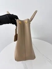 Auth Prada Galleria Vertical With Name Tag 2