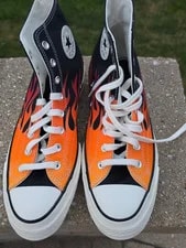 Converse Chuck 70 Hi Top Flames Shoe Size 10.5 NEW 3