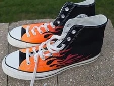 Converse Chuck 70 Hi Top Flames Shoe Size 10.5 NEW 4