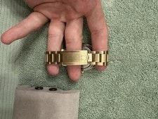 Omega Seamaster Cosmic 2000 Automatic Date Gold Dial Ref 166.135 3