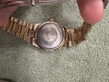 Omega Seamaster Cosmic 2000 Automatic Date Gold Dial Ref 166.135 4