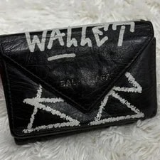 Balenciaga Papier Mini Wallet Graffiti Trifold Coin 2