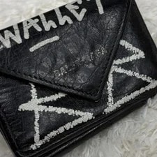 Balenciaga Papier Mini Wallet Graffiti Trifold Coin 3