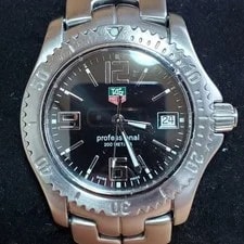 Tag Heuer — TAG Heuer Link Professional WT1210 Quartz Black Dial Stainless Steel — Watch — resale