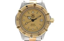 TAG Heuer 2000 Professional 964.008 Gold Two Tone Quartz Works #62 2