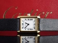 Cartier Must Tank SM Manual Wind White Dial Early Model 23d062 28mm 3