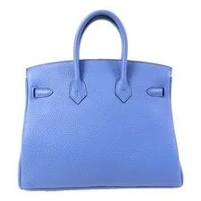 Hermes PHW Birkin 25 Azur 2