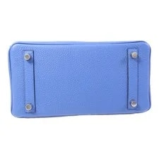 Hermes PHW Birkin 25 Azur 4