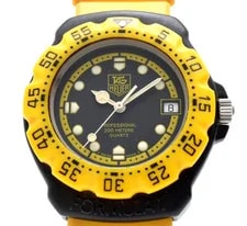 Inbox [NearMINT] TAG Heuer Formula 1 380.513/1 Black Yellow Quartz #54 2