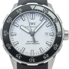 IWC — IWC Aquatimer Automatic 2000 IW356802 Stainless Steel / Rubber mensWatch Bla... — Watch — resale