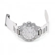 Cartier Mast 21 Kronoscuff W10197U2 White Dial 2