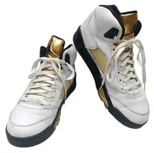 Air Jordan — Air Jordan 5 Retro Olympic 2016 White Gold 136027-133 / Size: 9 — Sneaker — resale