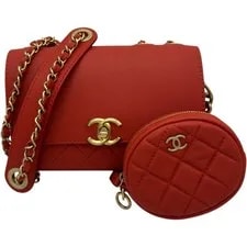 Chanel — Chanel Flap Coin AS1094 Model 28 Hardware Calf Skin — Handbag — resale