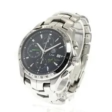 TAG Heuer Link CJF2113.BA0576 41mm SS Navy Automatic Chronograph Date #C181 2