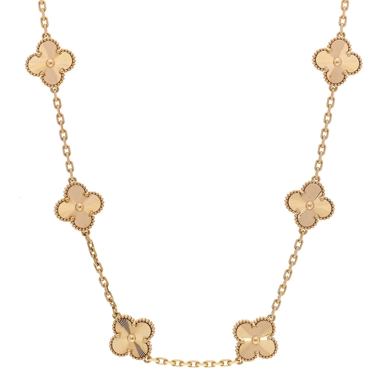Van Cleef & Arpels — 18K Yellow Gold 10 Motifs Alhambra — Jewelry — resale