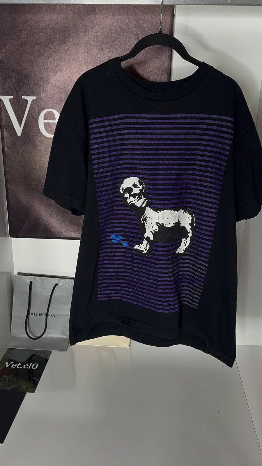 Chrome Hearts — Hearts Foti Skeleton Dog Graphic Print T-Shirt — streetwear — resale