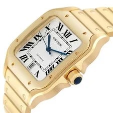 Cartier Santos de WGSA0029 39.8mm Silvered Opaline Dial With Yellow Gold 2