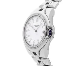 Patek Philippe Sculpture Steel Automatic 37mm White Dial Bracelet 5091/1A-001 2