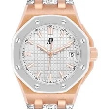 Audemars Piguet — Audemars Piguet Royal Oak Offshore 37 Rose Gold 77605OK Box Card — Watch — resale