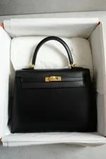 Hermes Kelly 25 Tadelakh Sellier HW Complete Original Receipt 2022 2