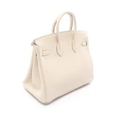 Hermes Birkin 25 Off-White Gold Hardware #RC009 2