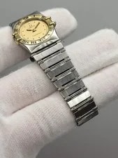 [ N. ] Omega Constellation 18k Gold & SS Woman's Swiss 22mm 4