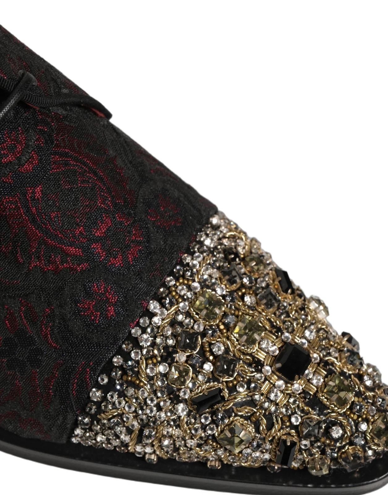 Dolce & Gabbana — Dolce & Gabbana Embellished Derby Dress Formal Shoes — Designer Shoe — resale