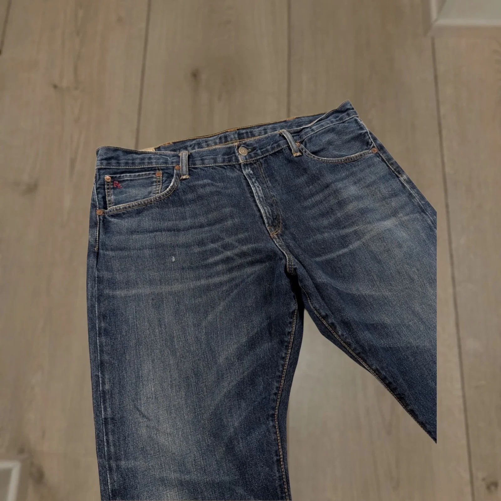 Polo Ralph Lauren — Polo Ralph Lauren Hampton Relaxed Straight Jeans Size 38x30 Five-Pocket Comfort Relaxed Fit Straight Leg 42 Waist Big & Tall — streetwear — resale