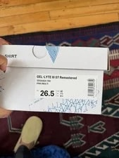 Comme des Garcons Asics Gel-lyte III 07 Remastered Shirt Plaid US 8.5 New 3