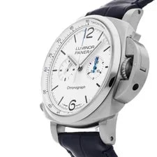 Panerai Luminor Chronograph SS Auto White Dial PAM 1218 2