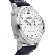 Panerai Luminor Chronograph SS Auto White Dial PAM 1218 3